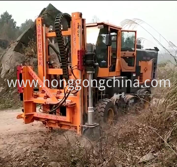 Road Construction Hydraulic Hammer Post Driver